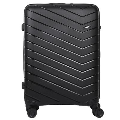 China Fashionable Hand Travel Koffer Suitcase Luggage Sets 3 Pcs Style Spinner Lock Luxury Black Color Unisex Material for sale