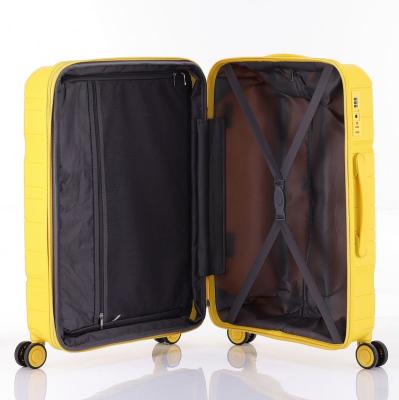 China Custom Made PP Luggage Sets ABS Smart Carry On Travel Bags Cabin Luggage Moving Suitcase Set Trolley Bags for sale