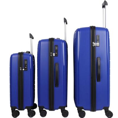 China New Fashionable Design 100% PP Material Hard Case Customize Travel Suitcase Luggage for sale