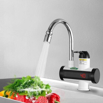 China Digital Display Electric Instant Electric Faucets LED Kitchen Heating Faucet for sale