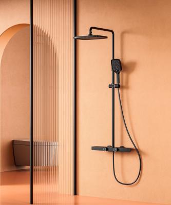 China Without sliding bar shower set brand new, three-speed heating and cooling shelf, and supercharged pulse water-saving shower in the bathroom for sale