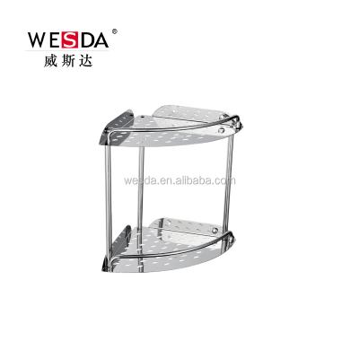 China WESDA Modern Bathroom Accessory Set Stainless Steel Corner Shelf for sale