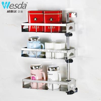 China Double Kitchen Stainless Steel Kitchen Bath Use Rack for sale