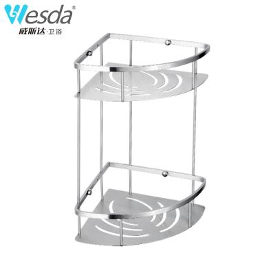 China Bathroom wesda 304 stainless steel quality bathroom kitchen corner rack for sale