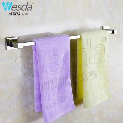 China Wholesale 304 Stainless Steel Hanging Towel Rack Balcony Bathroom Towel Rack Fashion And Westminster Bathroom Single Rod 6701 for sale