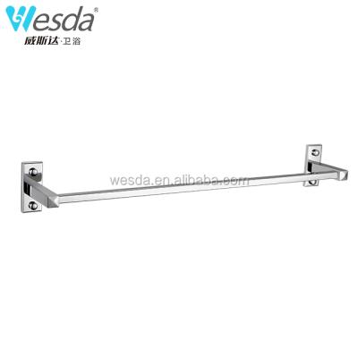 China Metal Fashion Ware Bathroom Stainless Steel Single Towel Rack Pole for sale