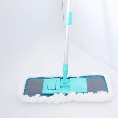 China Multi Purpose GRS Certification Home Commercial Use 100% Polyester Fabric Microfiber Mop With Soft Mop Head For Cleaning for sale