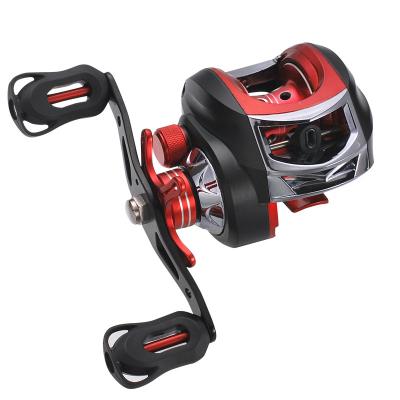 China Aluminum Alloy Right Or Left 6.3:1 Ratio Baitcasting Reel 13BB+1 Carp Fishing Reel Double Magnetic And Centrifugal Brake for sale