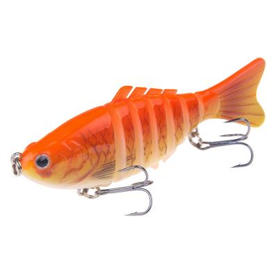 China New Promotion 7 Segments ABS Fishing Lures Hard Artificial Joint Crankbait Joint Trout Fishing Lure for sale