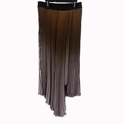 China Fashionable Women Chinese Styles Midi Elasticized Anti-static Girls Pleated Skirt Long for sale