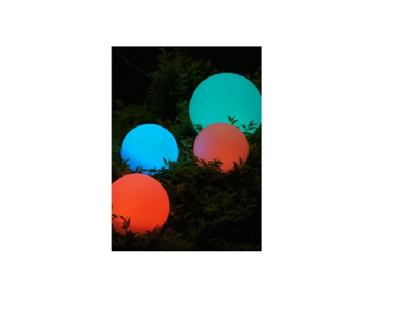 China Plastic PE LED Balls For Pool And Garden for sale