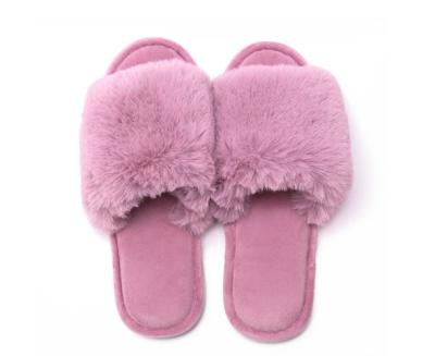 China Plush Toe Valvet Slippers open for sale