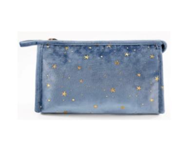 China Velvet fabric velvet bag with gold stars for sale