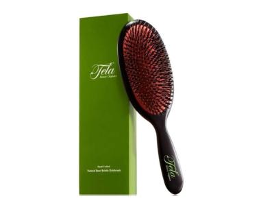 China ABS with paddle glass coating hair brush for sale