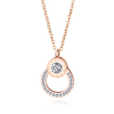 China New Fashion CLASSIC Gold Plated Elegant Jewelry Stainless Steel Personality Necklace for sale