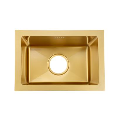 China Without faucet China factory gold kitchen sink high quality kitchen sink basin sinkdowner for sale