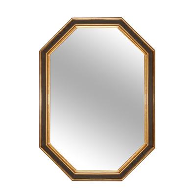 China Glamorous Modern Home Decor Bedroom Living Room Luxury Wall Hanging Mirrors Wooden Wall Mount Bathroom Mirror for sale