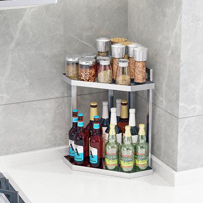 China Hot Selling Black Color Wall Mounted Hanging Material Steel Material Customizable Spice Rack Stored For Kitchen for sale