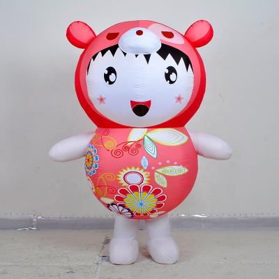 China High Quality Fabric Cartoon Outdoor Suit Inflatable Oxford Character Costume For Advertising for sale