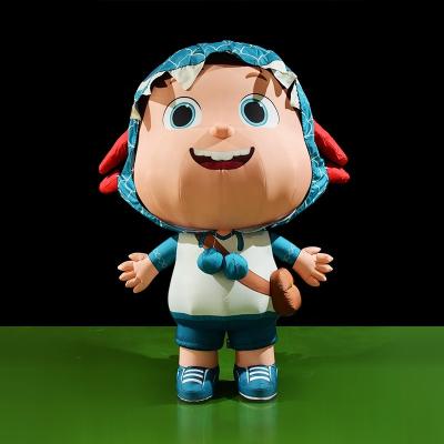 China High Quality Inflatable Oxford Cloth Outdoor Advertising Mascot Model For Sale Customized Made Boy Inflatable Cute Costume For Decoration Walking Costume for sale