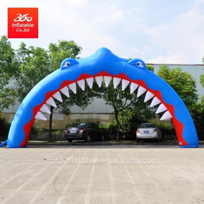 China 210D/420D/600D Oxford Cloth Outdoor Semicircular Inflatable Advertising Arches Inflatable Arch Air Inflatable Shark Arch for sale