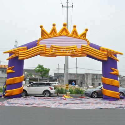 China 210D/420D/600D Oxford Cloth Outdoor Semicircular Inflatable Ad Arches Print Waterproof Castle Air Inflatable Door Arches Size/Shape Custom for sale