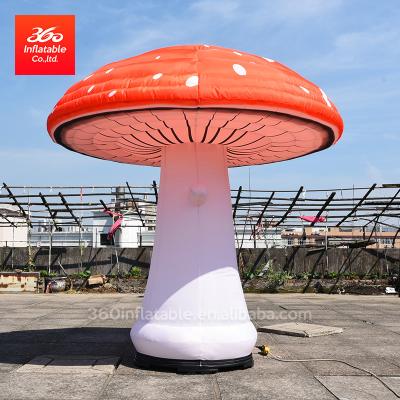 China Custom Colorful 210D Oxford Cloth Large Inflatable Column, Advertising Giant Inflatable Mushroom Lamp For Decoration for sale