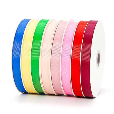 China 20mm x 100 yards wholesale viable solid color grosgrain ribbon for handmade hair accessories/gift wrapping ribbon for sale