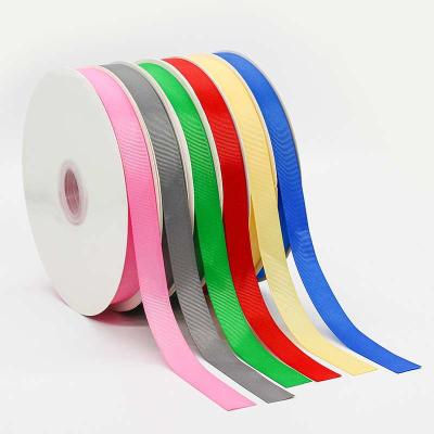 China Wholesale 6mm Viable--75mm Double Face Plaid Premium Solid Color Strong Thick Grosgrain Ribbon Manufacturer for sale