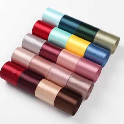 China Luster Factory Luxury 196 colors 1 inch double face satin ribbon for sale