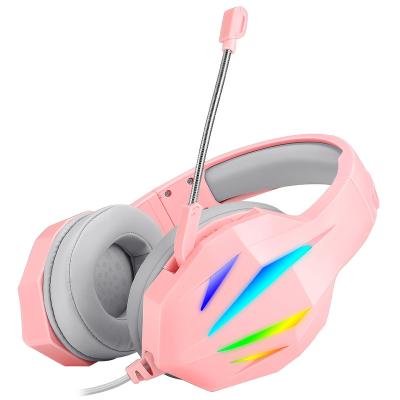 China Ultimate Earphone RGB Gaming Headset Over Ear Gaming Headset With Noise Canceling Mic Hifi Music Monitor Headphones for sale