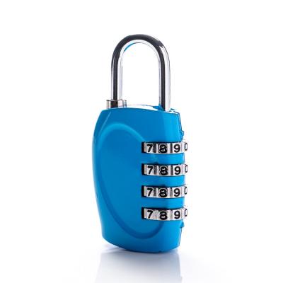 China Combination Zinc Alloy Padlock Good Quality 4 Digit Security Number Number Lock For Travel Bag Luggage Zipper Gym Cabinet Locker for sale