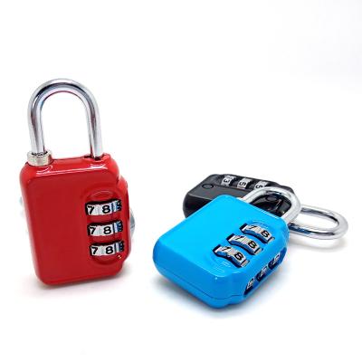 China New Popular Zinc Alloy Adjustable 3 Digit Combination Padlock Security Number Luggage Lock For Travel Bag Suitcase Case Zipper Locker for sale