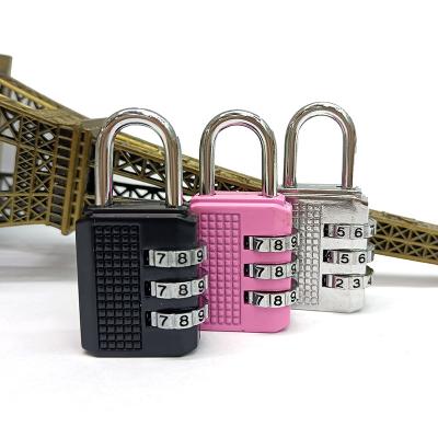 China Hot Sale 3 Digit Zinc Alloy Small Digit Safe Number Combination Lock Number Padlock For Travel Bag Suitcase Cabinet Drawer Locker for sale