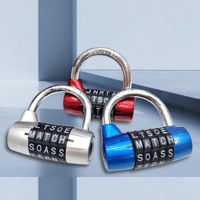 China Gym Zinc Alloy Heavy Duty Padlock High Security 5 Letters Word Safe Combination Lock For Cabinet Locker Drawer Outdoor Promotion for sale