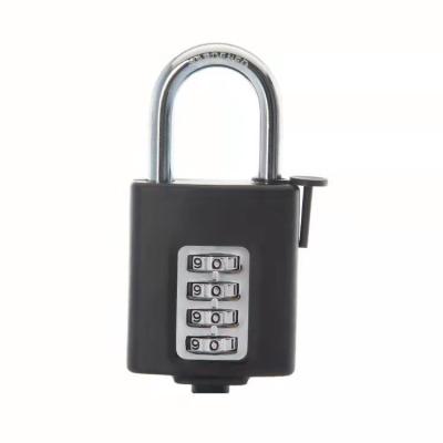 China 50MM Zinc Alloy Heavy Duty Waterproof Combination Padlock 4 Digit Security Number Lock For Door Gym Fitness Cabinet Locker for sale