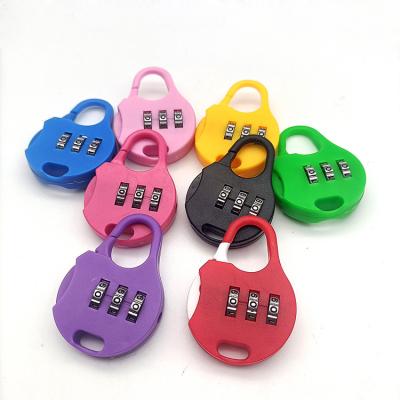 China Promotional Number Number Combination Plastic Luggage Plastic Cheap Lock Mini Padlock Good For Promotion Gift for sale