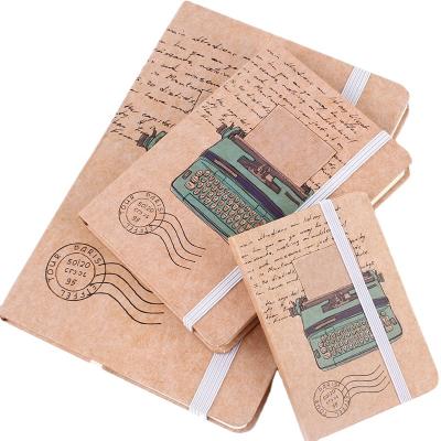 China Cheap Custom Loose Leaf Notebook Promotion Sketchbook A5 Travel Journal Wrapping Paper Notebook for sale