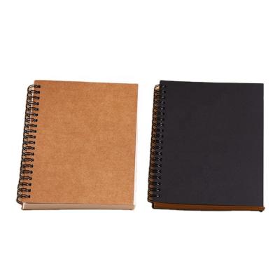 China Spiral Customize Popular White Packing Paper Cover Black Drawing Sketchbook Notebook for sale