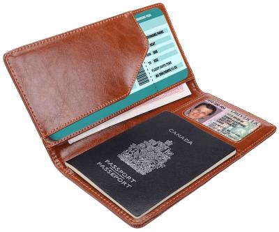 China Fashion Travel Wallet Passport Holder and Luggage Belt Leather Soft Leather Passport Holder for sale