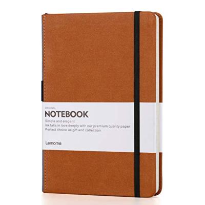 China Spiral Thick Classic Notebook with Pen Loop - Lemome A5 Wide Neat Hardcover Writing Notebook for sale