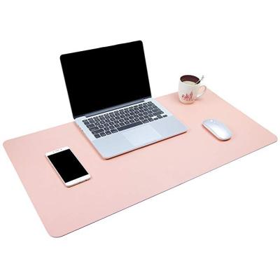 China With Multifunctional Wrist Rest Desk Pad Ultra Thin Leather Waterproof Mouse Pad PU Desk Writing Dual-Use Mat For Office/Home for sale