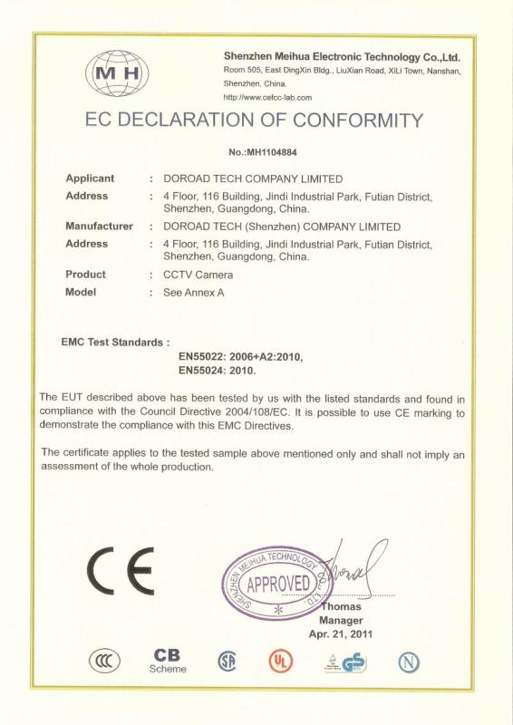 CE - DOROAD INDUSTRIAL COMPANY LIMITED