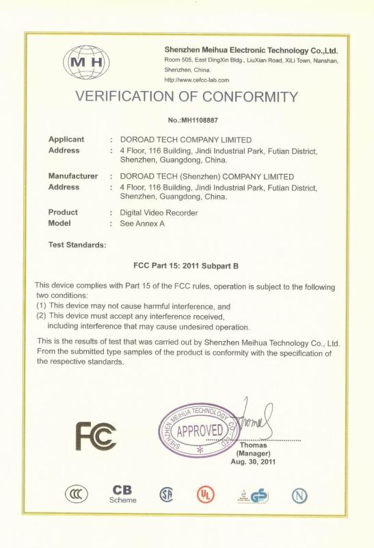 FCC - DOROAD INDUSTRIAL COMPANY LIMITED