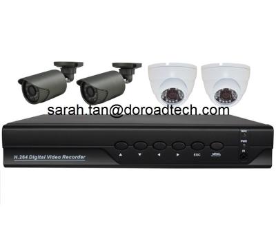 China Hottest AHD New Technology CCTV Video Surveillance System 4CH 720P AHD DVR Kit for sale