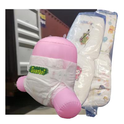 China B-Grade Diaper Supplier Direct Sales Portable Baby Diaper Printed Disposable Baby Diaper Pants For Sale for sale