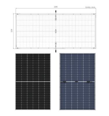 China 12bb Solar Panel Bifacial Solar Panel Photovoltaic Half PV 660w 670 W 680w Reduced Cell Panel Price 182mmx182mm for sale