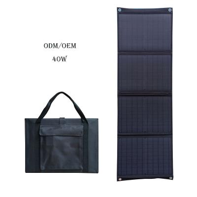 China 40w outdoor portable solar panel folding solar panel for phone 104*34*0.5CM for sale