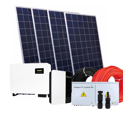 China Home Full Design Solar Power System 5kw 10kw 20kw Hybrid Home Solar Power System for sale