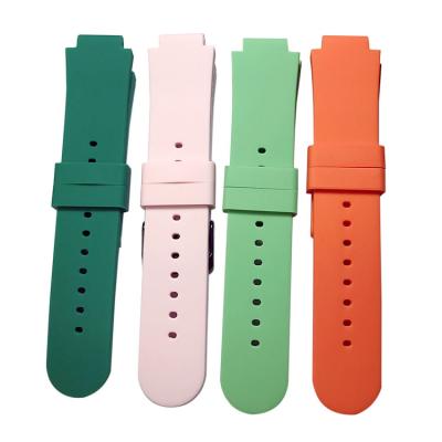 China For Child Custom Style Watchbands Children 15*22mm Silicone Watchband Rubber Watchband Belt for sale